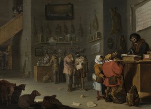 Spor o krávu stojí minimálně o jednu víc (kdo žaluje krávu?). 1629 od Cornelis Saftleven