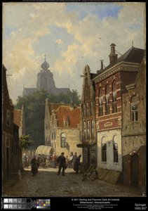 Holandská ulice od Cornelis Springer