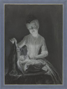 Sara Troost se svou panenkou od Cornelis Troost