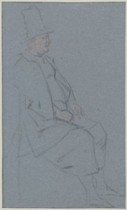 Kvak v sedě, profil vpravo od Cornelis Troost