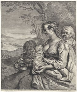 Heidi Slibuji, že čím bohatší chudí (...), slova, která jsem dal (titul na předmětu) od Cornelis Visscher (II)