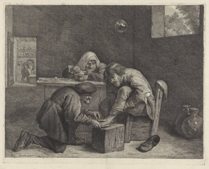 Muž u lékaře od Cornelis Visscher (II)