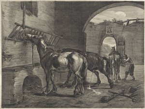 Stabilní od Cornelis Visscher (II)