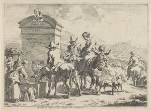 odpočívadlo Krajiny (název série) od Cornelis Visscher (II)