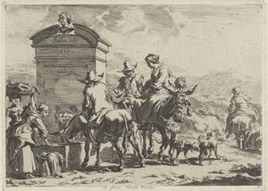 odpočívadlo Krajiny (název série) od Cornelis Visscher (II)