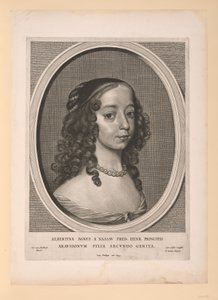 Albertine Agnes, princezna oranžská Nassau, z devíti portrétů od Cornelis Visscher