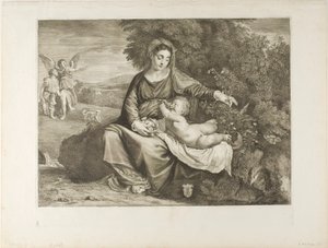 Madonna a dítě od Cornelis Visscher