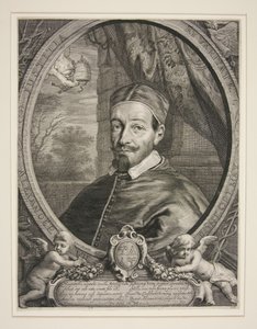 Papež Alexandr VII., Fabio Chigi (1599–1667) od Cornelis Visscher
