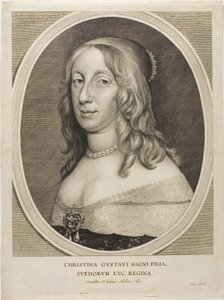Švédská královna Kristina od Cornelis Visscher