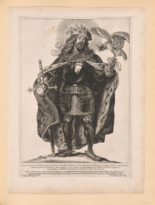 Svatý Bavo, z knihy Svatí severního a jižního Nizozemska od Cornelis Visscher