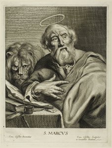 Svatý Marek, ze Čtyř evangelistů od Cornelis Visscher