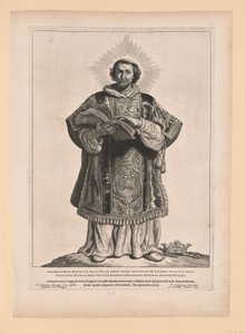 Svatý Werenfridus, z knihy Svatí severního a jižního Nizozemí od Cornelis Visscher