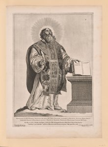 Svatý Wulfram, z knihy Svatí severního a jižního Nizozemí od Cornelis Visscher