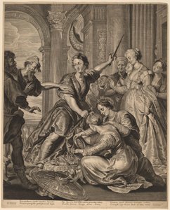 Achilles na dvoře Lycomedes od Cornelis Visscher after Sir Peter Paul Rubens, published by Pieter Claesz Soutman