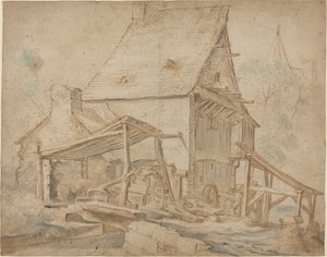 Starý vodní mlýn od Cornelis Willaerts