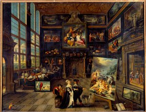 Vnitřní pohled na galerii obrazů a uměleckých děl Obraz Cornelis de Baellieur (1607-1671) 1637 Sun. 0,99 x 1,23 m