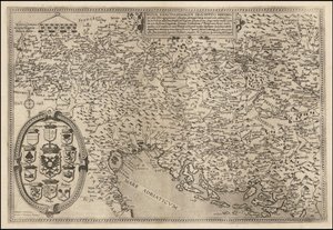 Mapa Dunaje z roku 1593 od Cornelise de Jodeho