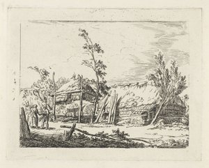 Farma s kupkou sena od Cornelis de Kruyff