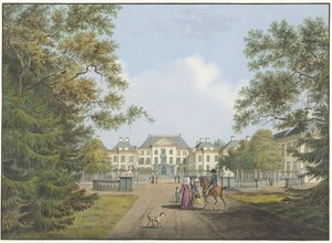 Pohled na palác Het Loo od Cornelis de Kruyff