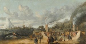 Rafinérie velrybího oleje poblíž vesnice Smerenburg, 1639
