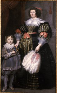 Madame Charlotte Butkens-Smit van Cruyninghen a její syn Johannes-Amatus