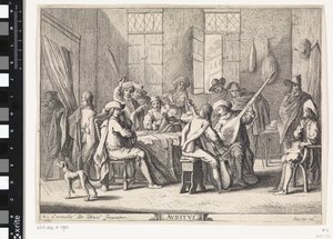 sluch Avditvs (název na objektu) Pět smyslů (název série) od Cornelis de Wael