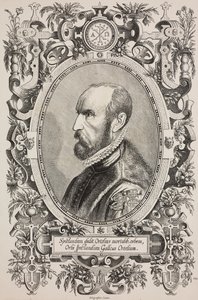 Portrét Abrahama Ortelia (1528-1598), rytina Cornelia Galleho staršího (1576-1650) z knihy L
