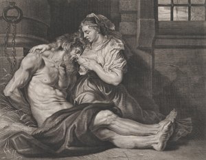Cimon a Pero, ca. 1650-80. od Cornelis van Caukercken