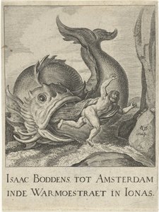 Jonas u velryby vyplivl od Cornelis van Dalen (I)