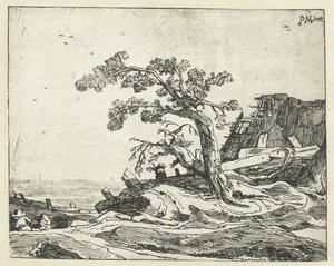 Krajina se stromem Čtyři krajiny (název série) od Cornelis van Kittensteyn (attributed to)