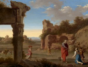 Prorok Eliáš a vdova ze Zarephath, kolem roku 1630
