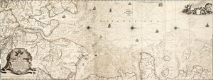 Mapa Severního moře od Cornelius Martin Wohlers