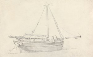 Rybářské plavidlo "Providence" ze Scarborough od Cornelius Varley
