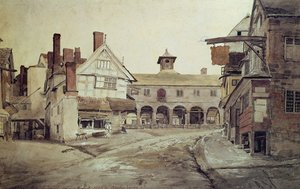 Market Place, Hereford, 1803 od Cornelius Varley