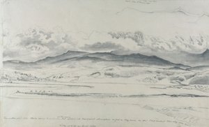 Horské panorama ve Walesu, Cader Idris od Cornelius Varley