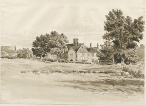 Oaken - Farm House: sépiová kresba, 5. srpna 1820