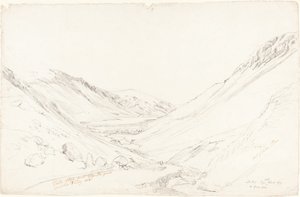 Tally Llyn z Llyn Trigrain od Cornelius Varley