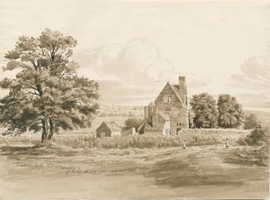 Tettenhall - Perton Hall: sépiová kresba, 9. srpna 1820 (kresba) od Cornelius Varley