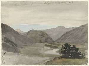 Pohled na Moel Siabod z Beddgelert, Severní Wales Pohled na Moel Siabod z Beddgelert, Severní Wales od Cornelius Varley