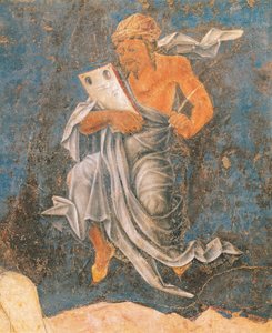 Dean, detail z Virgin of Sign, scéna z měsíce srpna, připisovaná Cosimo Tura