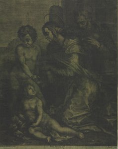 Svatá rodina se svatým Janem, c. 1710-1715. od Cosimo Mogalli
