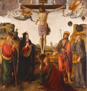 Ukřižování s Madonou, svatými Janem Křtitelem, Marií Magdalenou, Ondřejem a Františkem, 1503