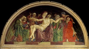 La pieta Detrempe sur bois od Cosimo Tura (Cosimo od Cosimo Tura