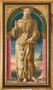 Svatý Antonín Paduánský (olej a tempera na desce) od Cosimo Tura