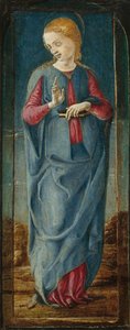 The Virgin Annunciate [střední pravý panel], c. 14701480.