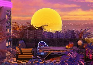 Terasa Neon Sunset