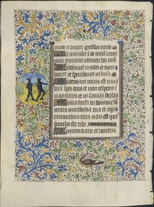 List z knihy hodin: Dva ďáblové verso, c. 1460. od Coëtivy Master