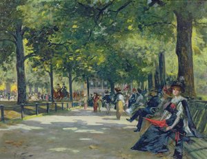 Hyde Park, Londýn (olej na plátně)