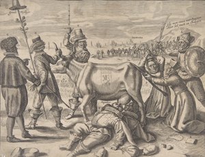 Boj o vlámskou dojnou krávu, 1646.
