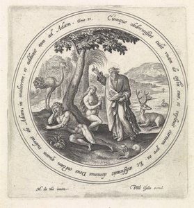 Stvoření Evy Historie Adama a Evy (název série) od Crispijn van de Passe (I)